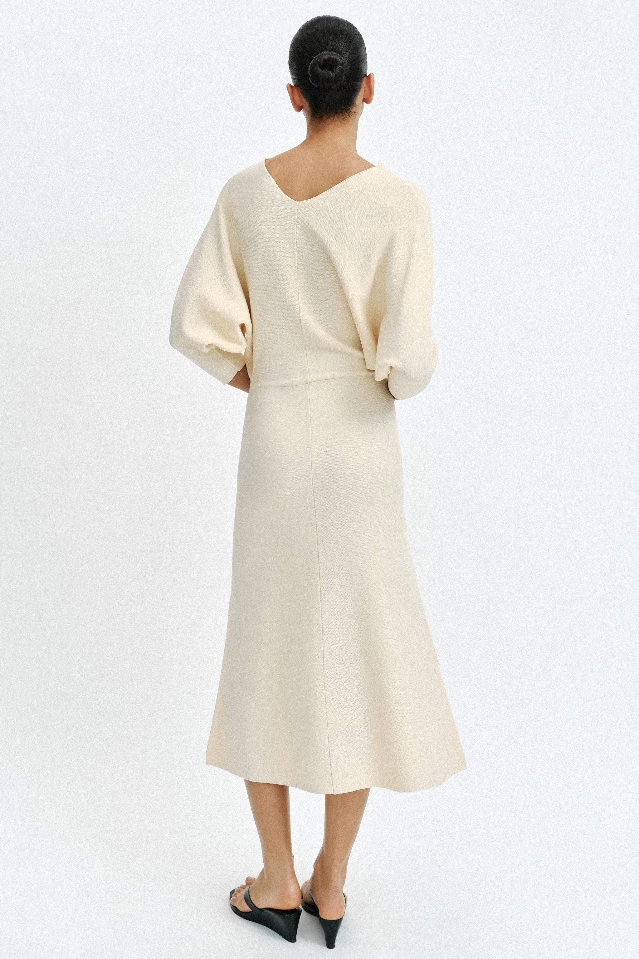 KNIT MIDI DRESS